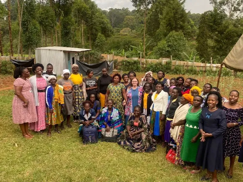 Women meetup in Kenya for mentorship.