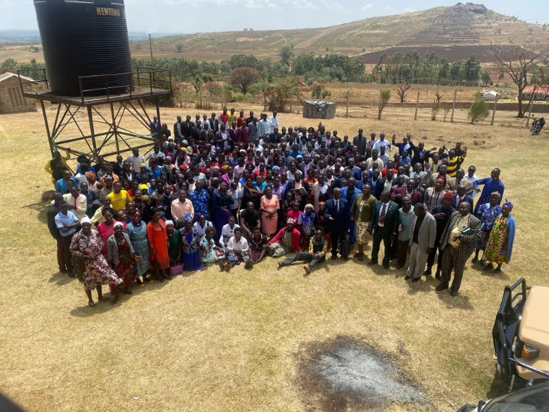 Group gethering at Mount Elgon.